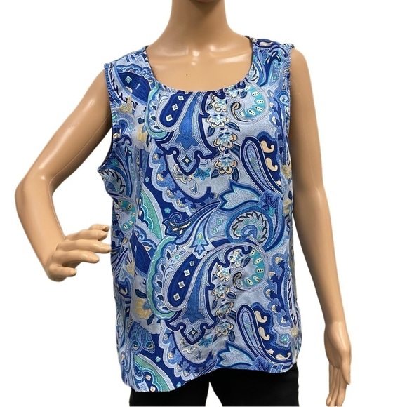 Graver Studio Flowy tank Blue - Picture 1 of 6